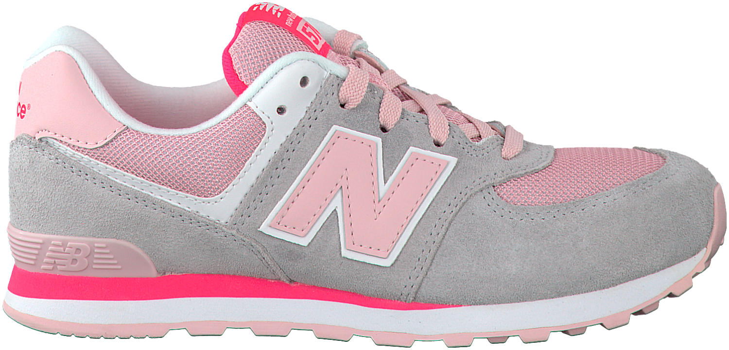 new balance fille gris et rose